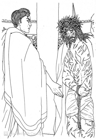 Jesus Words To Pilate You Would Have Had No Power Over Me Unless It Was Given To You Coloring Page